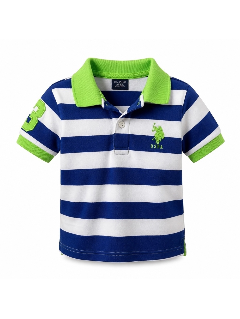 U.S. Polo Assn. Toddler Boys' Striped Polo Shirt Size 3T